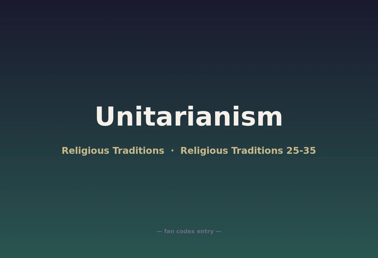 Unitarianism